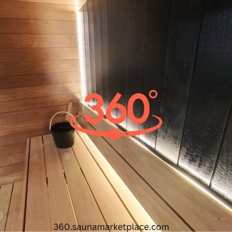 360 virtual tour of auroom vulcana by Sauna Marketplace