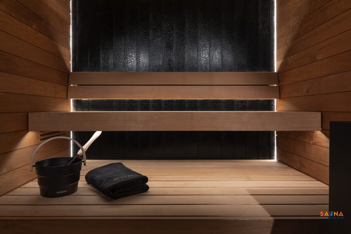 Auroom Vulcana Shou Sugi Ban Style Indoor Sauna