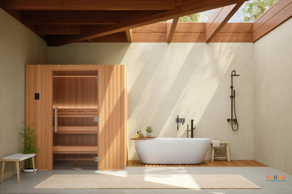 Auroom Indoor Sauna Emma Wood Kit