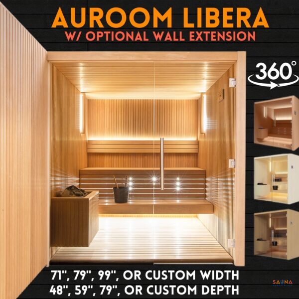 Aurooom Libera Indoor Sauna Kit from Europe