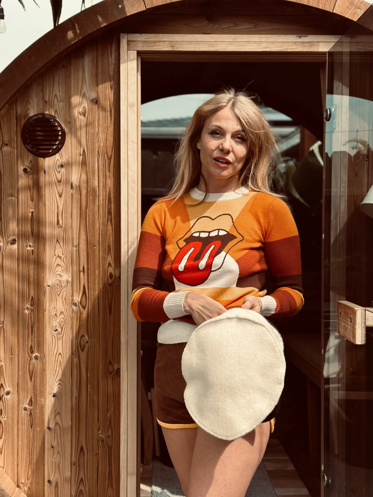 Thermory Barrel Sauna Photo Shoot With Stones Emmaculate