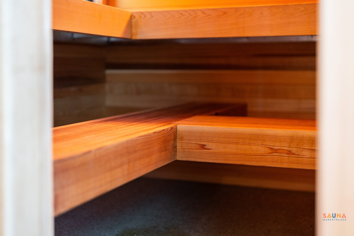 Sauna L Bench Details