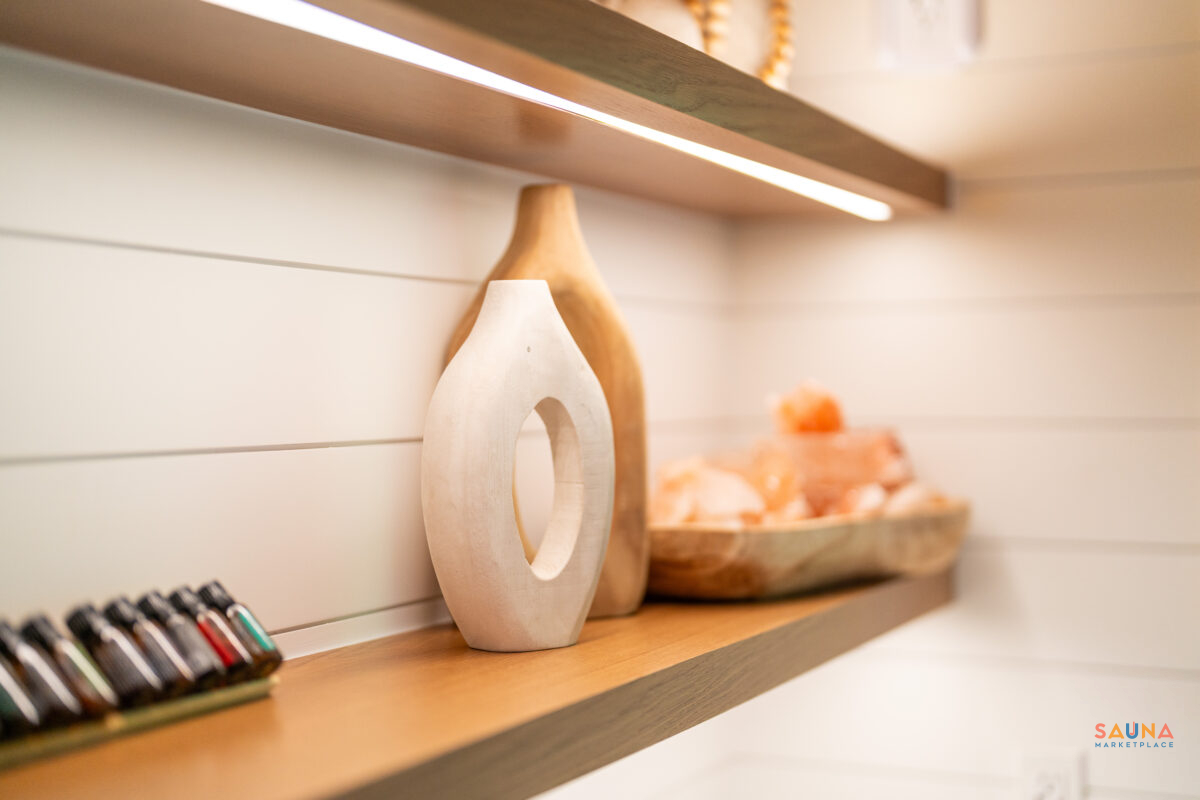 Details And Counter In Mobile Sauna