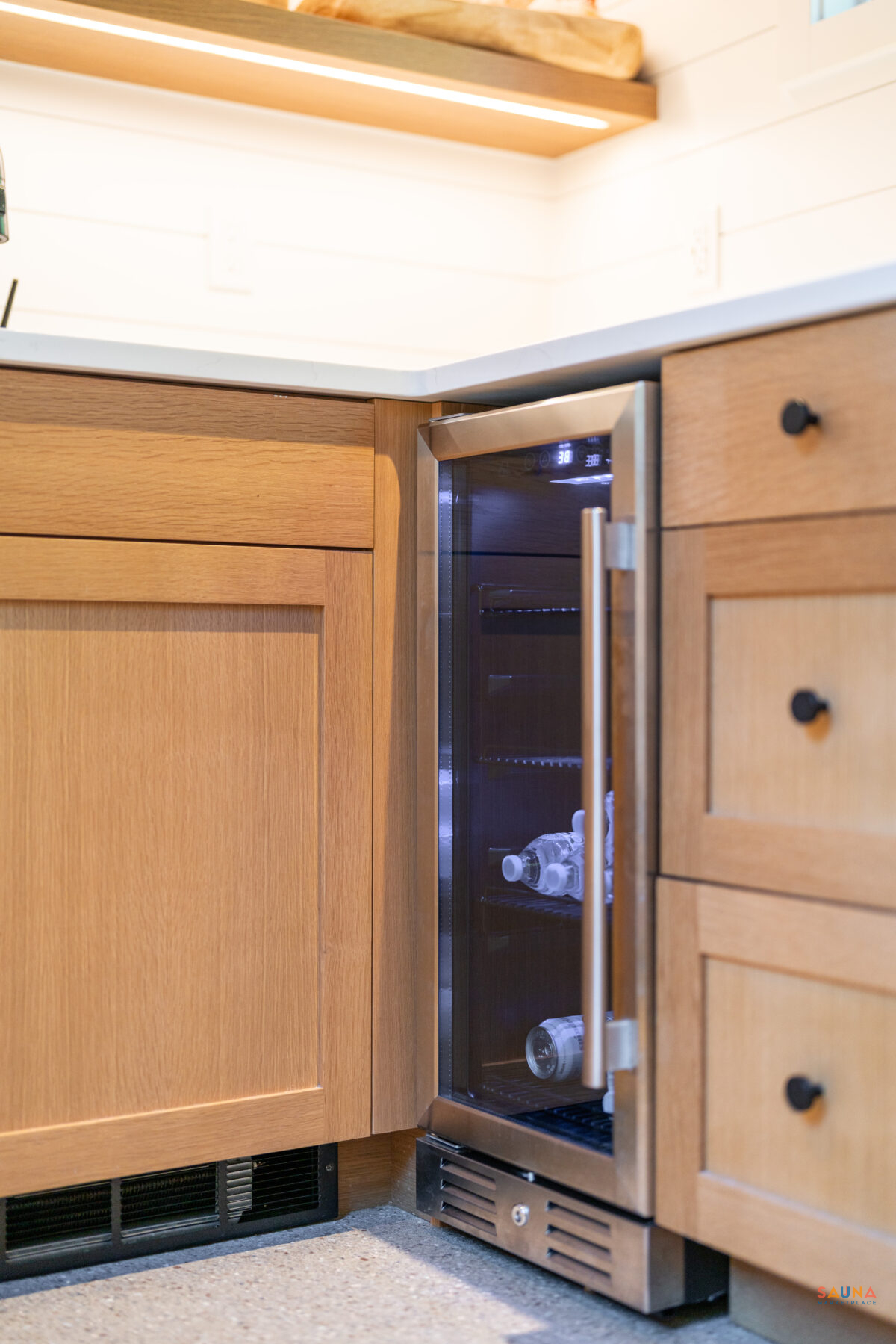 Cabinets In Mobile Sauna Kitchen