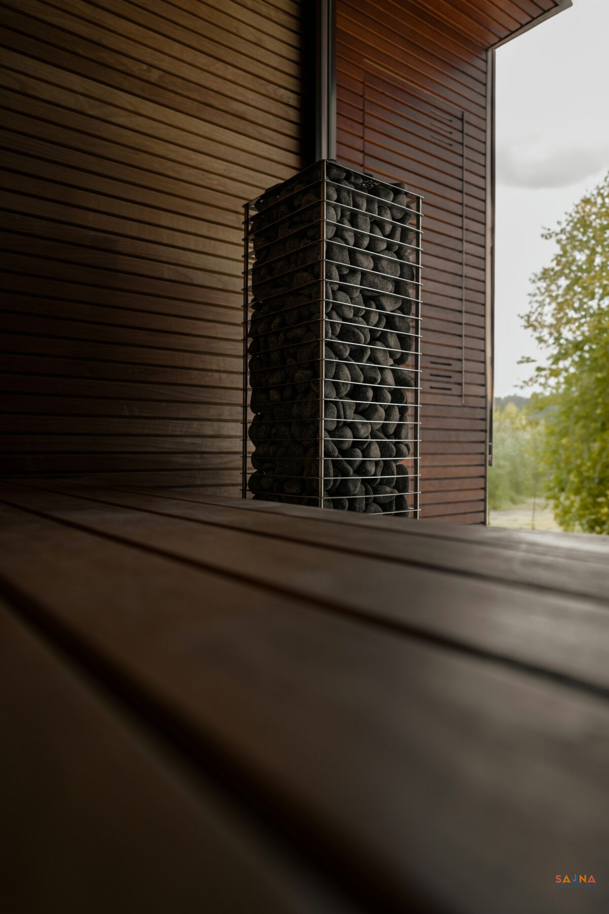 Huum Cliff Electric Sauna Heater Made With Recycled Cutouts