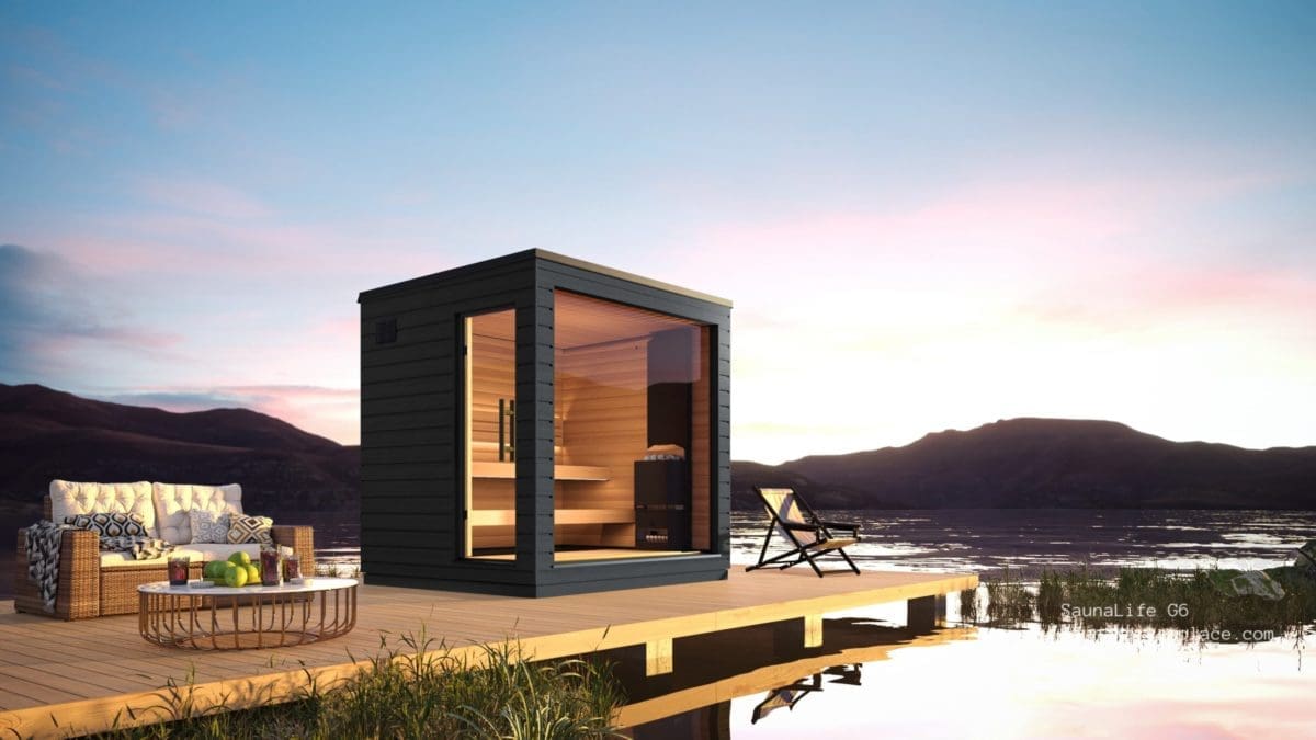 saunalife g7 outdoor sauna modern