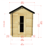 Small sauna dimensions