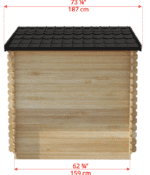 2 person outdoor sauna dimensions from dundalk leisurecraft. this is the granby from the canadian timber collection