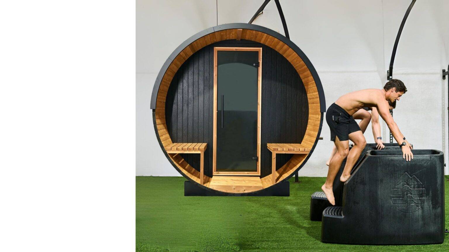 Barrel Sauna Cold Plunge
