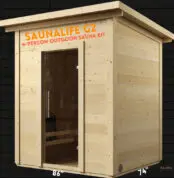 Saunalife G2 3 Or 4 Person Outdoor Sauna Kit Of Spruce