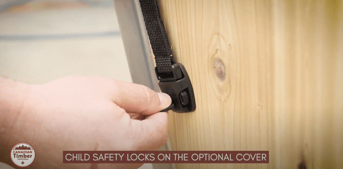 The Optional Cover Has Child Safety Locks.