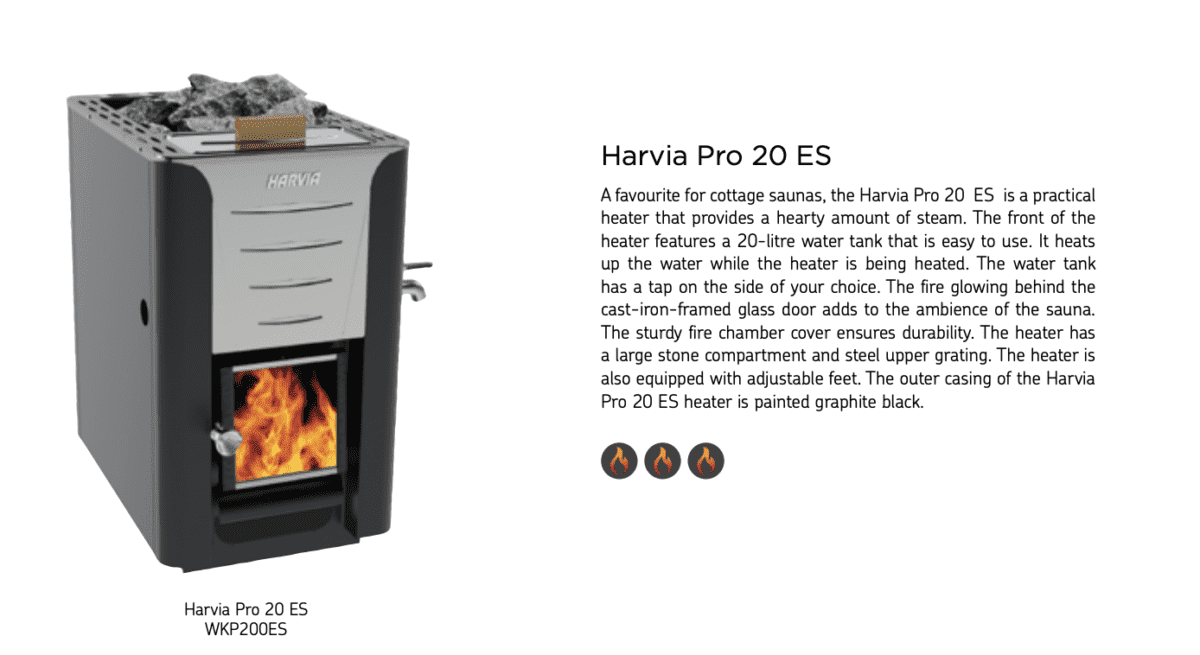 Harvia Pro 20 Es Wood Burning Sauna Heater From Harvia Available On Saunamarketplace.com