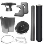 Harvia Black Chimney Kit for Flat Roof +$1,395.00