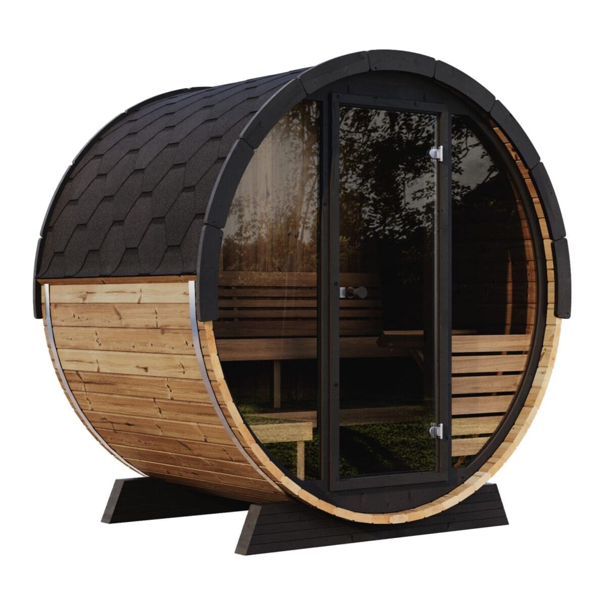 Saunalife Ee6G Upper Bench Barrel Sauna From Europe