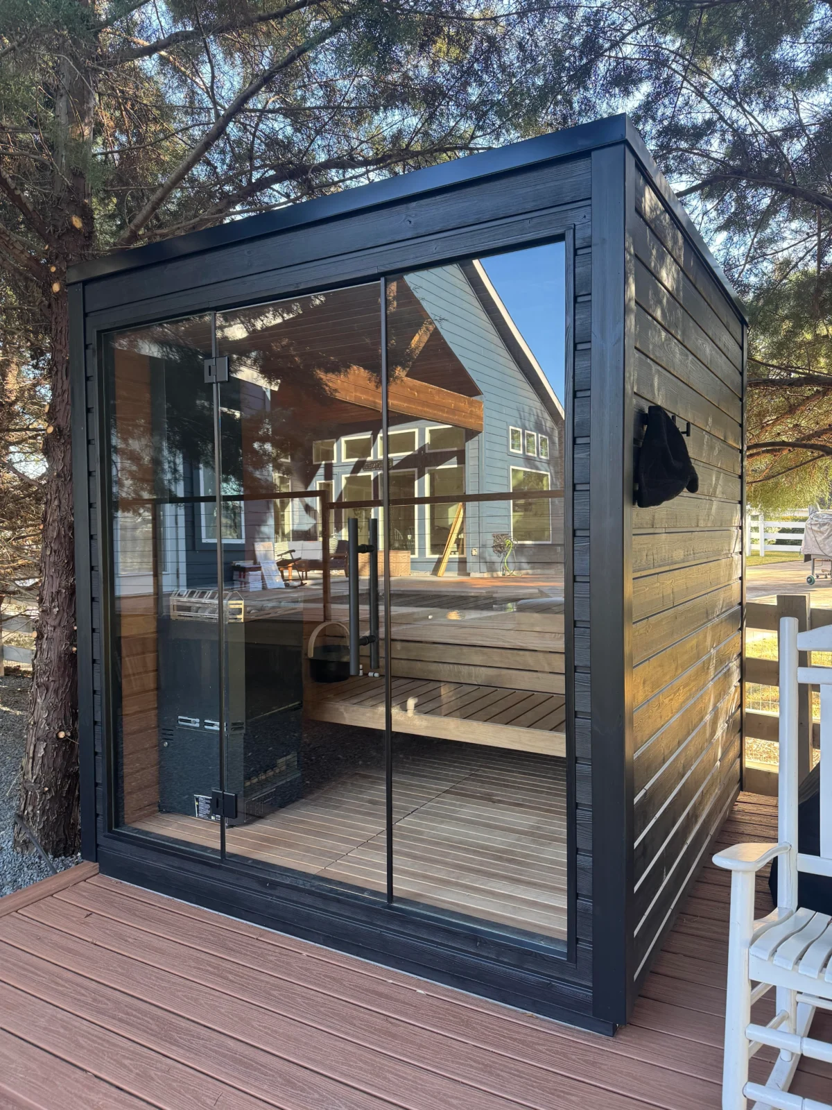 Just Finished My Auroom Mira L Sauna Install In My Backyard V0 Mtj8Ilxbc8De1 Scaled