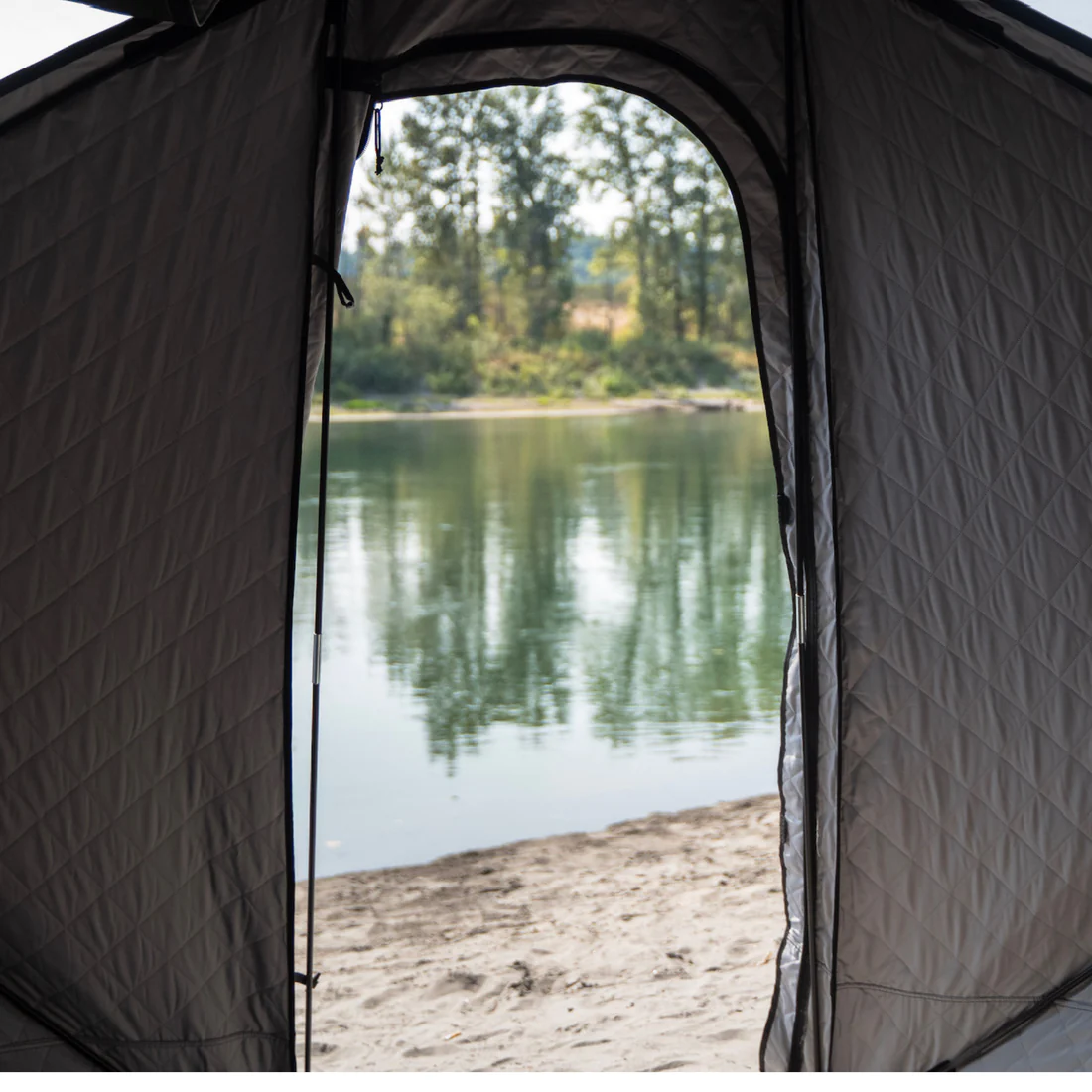 Improve sauna tent door inside the north shore nova 6 tent sauna