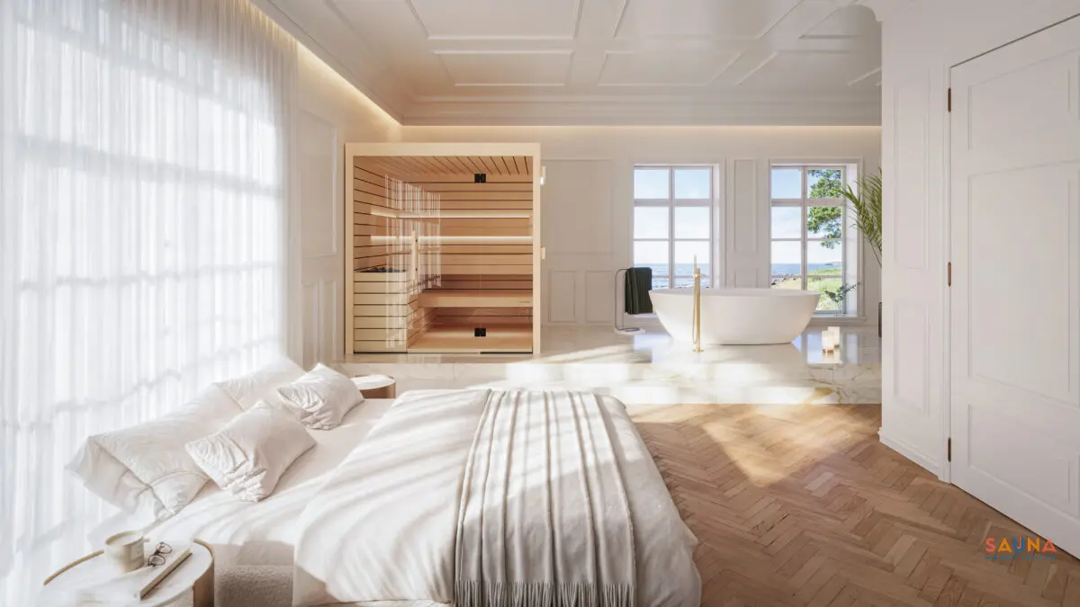 Lumina Bedroom Indoor Sauna Scaled