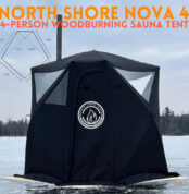 North Shore Nova 4 Woodburning sauna tent for 4 people