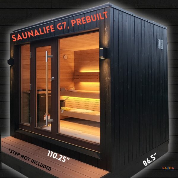 SaunaLife G7 Prebuilt Outdoor Sauna