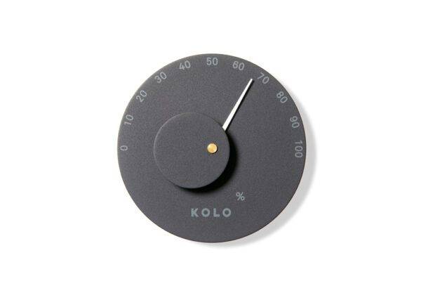 Kolo Sauna Hygrometer minimalist black