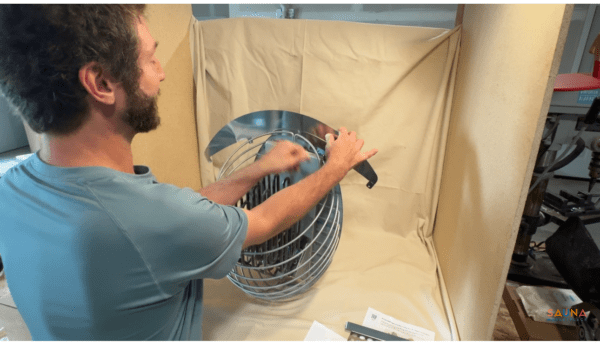 Heat deflector for HUUM sauna heaters
