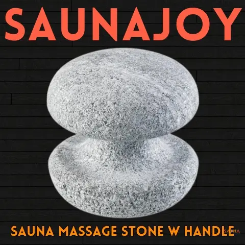 Saunajoy Sauna Massage Stone with Handle