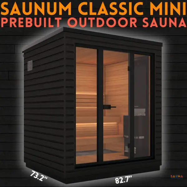 Saunum Classic Mini Prebuilt Outdoor Sauna