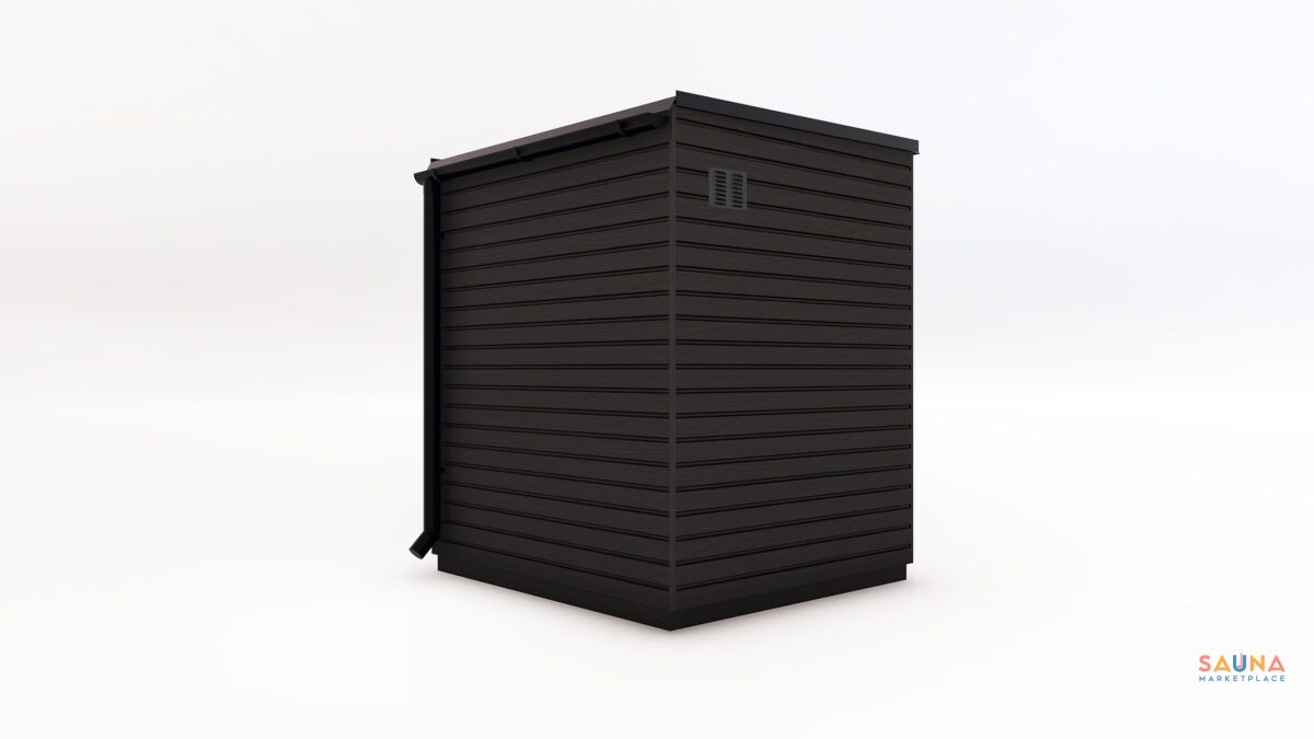 Saunum Classic Mini Sauna Cabin Rear Scaled