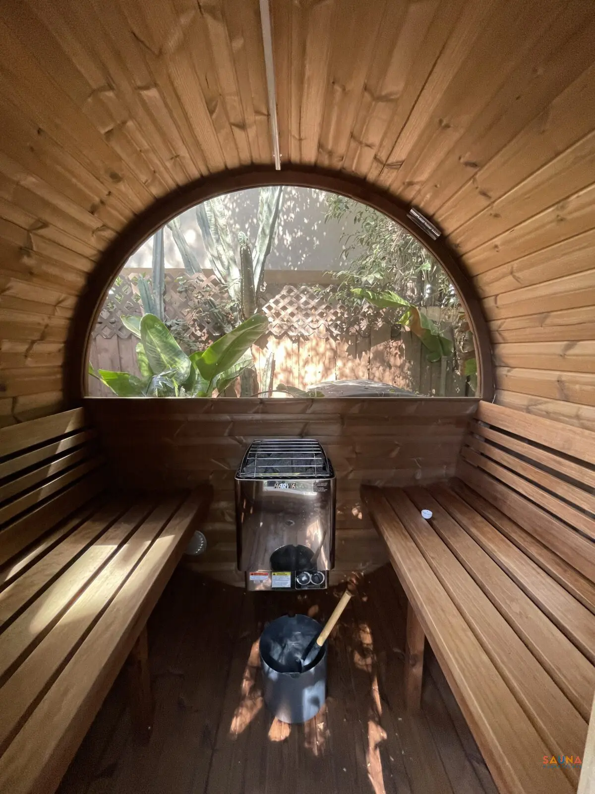 Davids Ergo Barrel Sauna E6W With Harvia Kipb