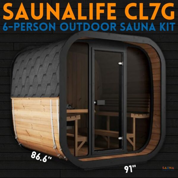SaunaLife CL7G 6-Person Outdoor Sauna Kit