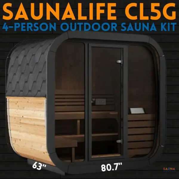 SaunaLIfe CL5G 4-Person Outdoor Sauna Kit