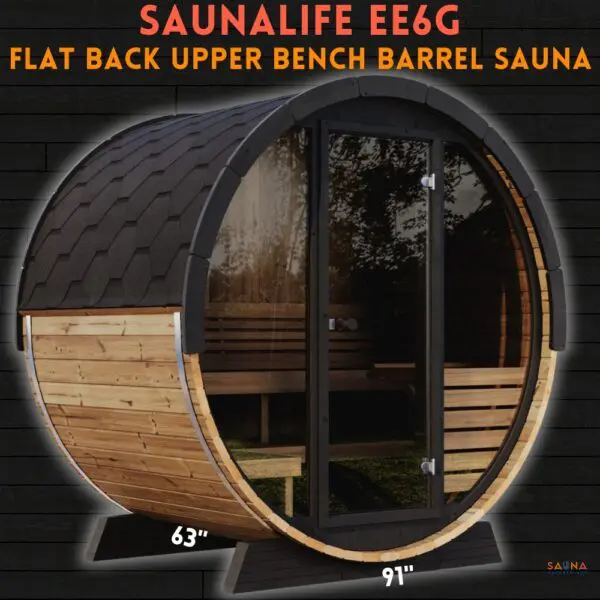 SaunaLife EE6G Barrel Sauna (1)
