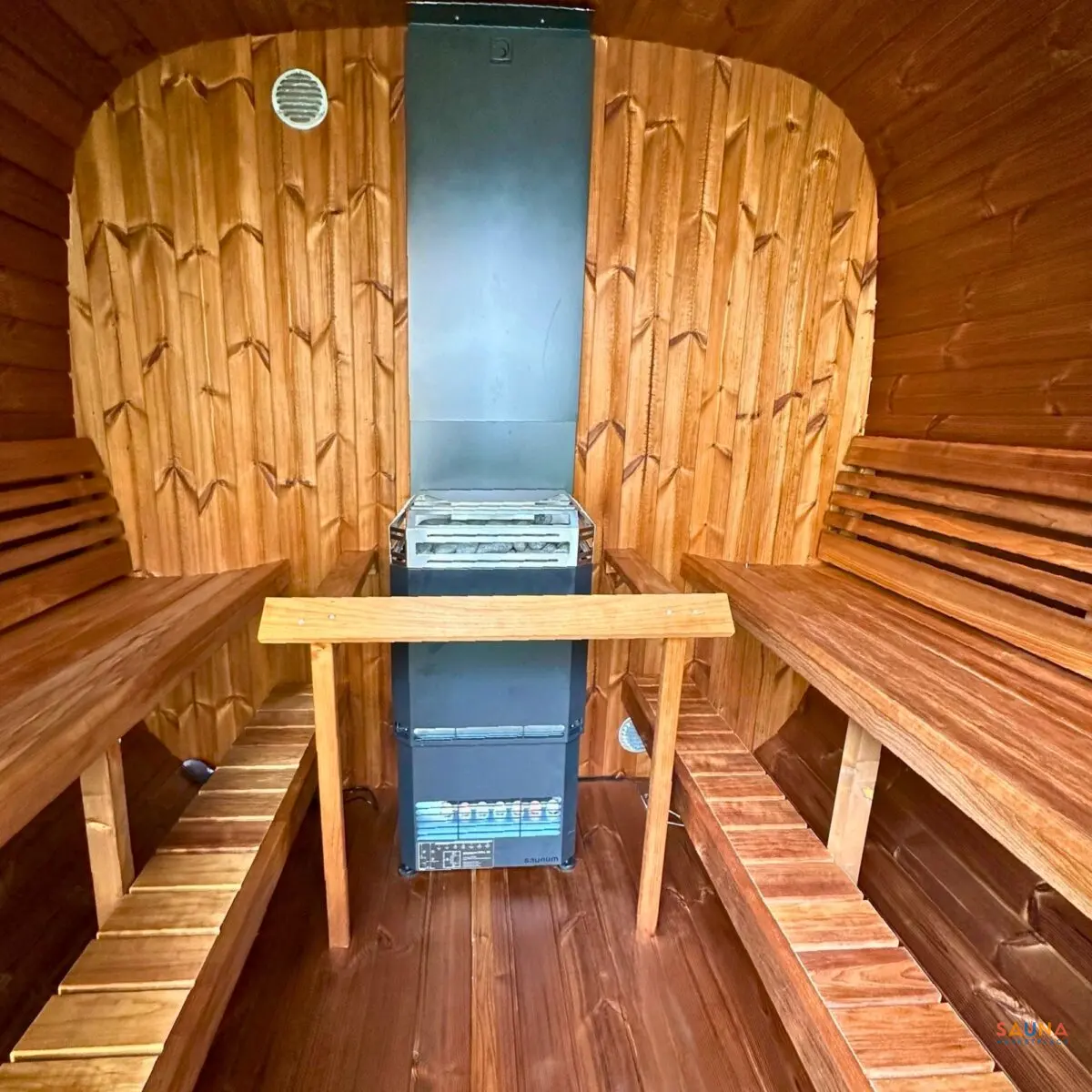 Inside The Saunalife Cl7G Square Cube Sauna With Saunum Air L 10 Heater From Sauna Marketplace Review