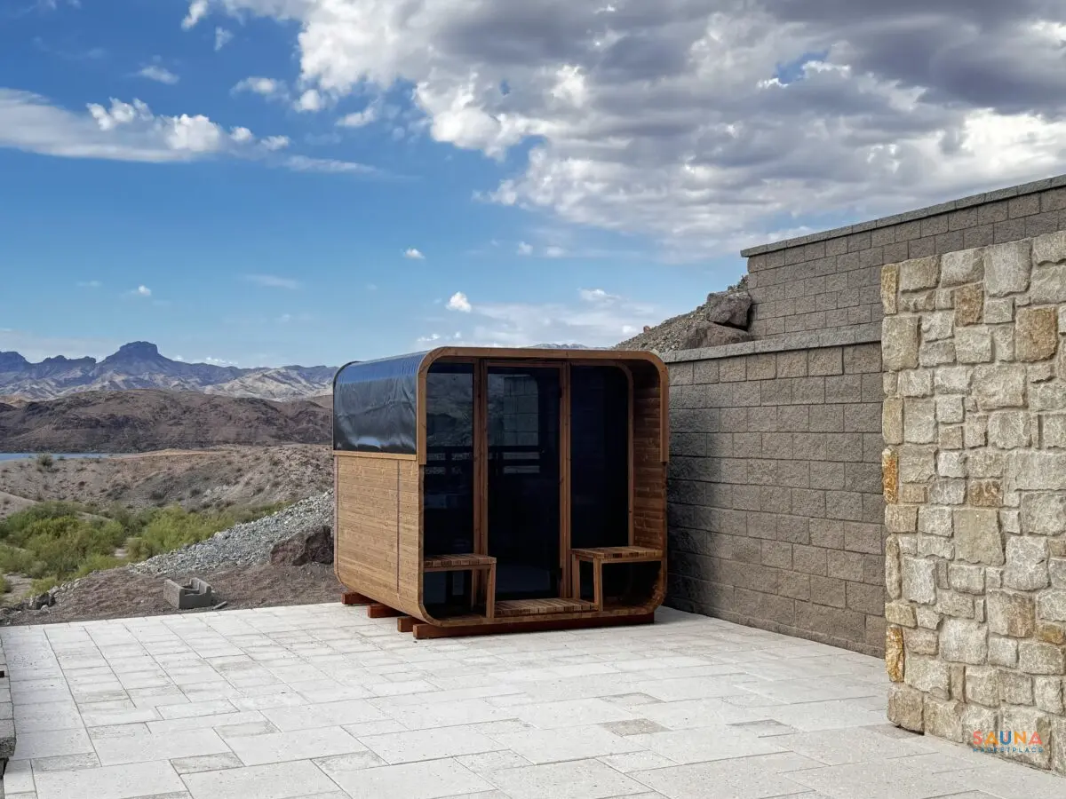 Thermory Square Outdoor Cube Sauna