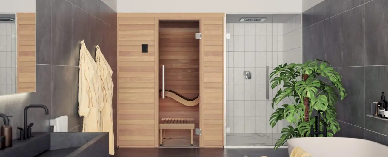 Who Makes The Best Home Sauna Kit? We Review Auroom, Saunalife, Almost Heaven, And Finnleo 4 Baia Bathroom Integrated Scaled E1720474357382