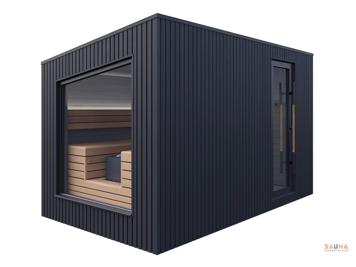 Terra M Thermo Pine Black Paint Thermo Aspen Benches