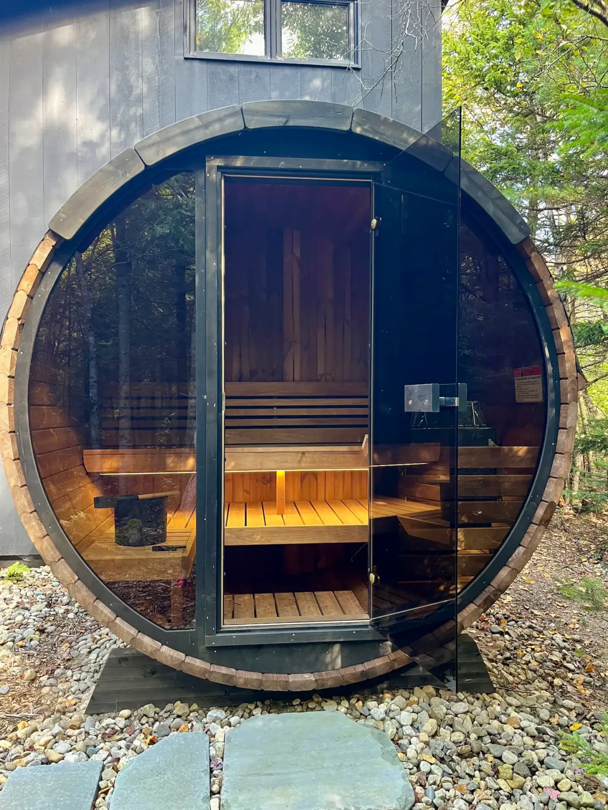 Ee6G Barrel Sauna In Maine