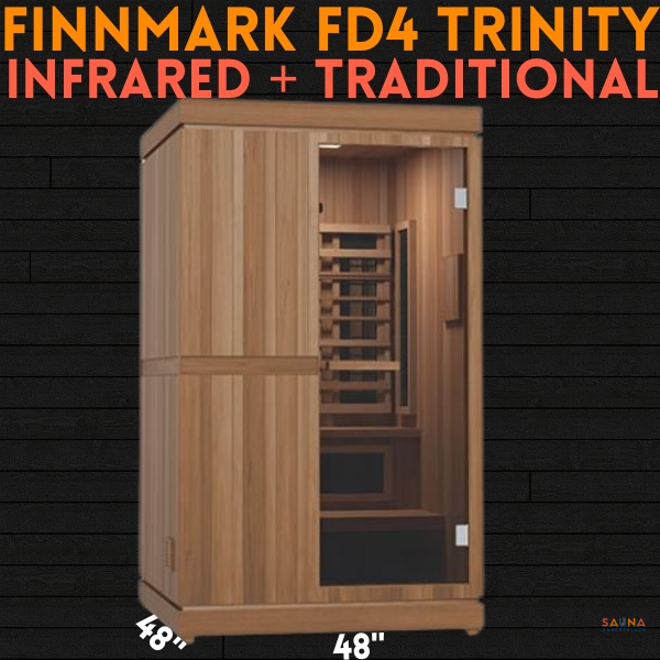 Finnmark FD4 Trinity Infrared and Traditional sauna with red light therapy