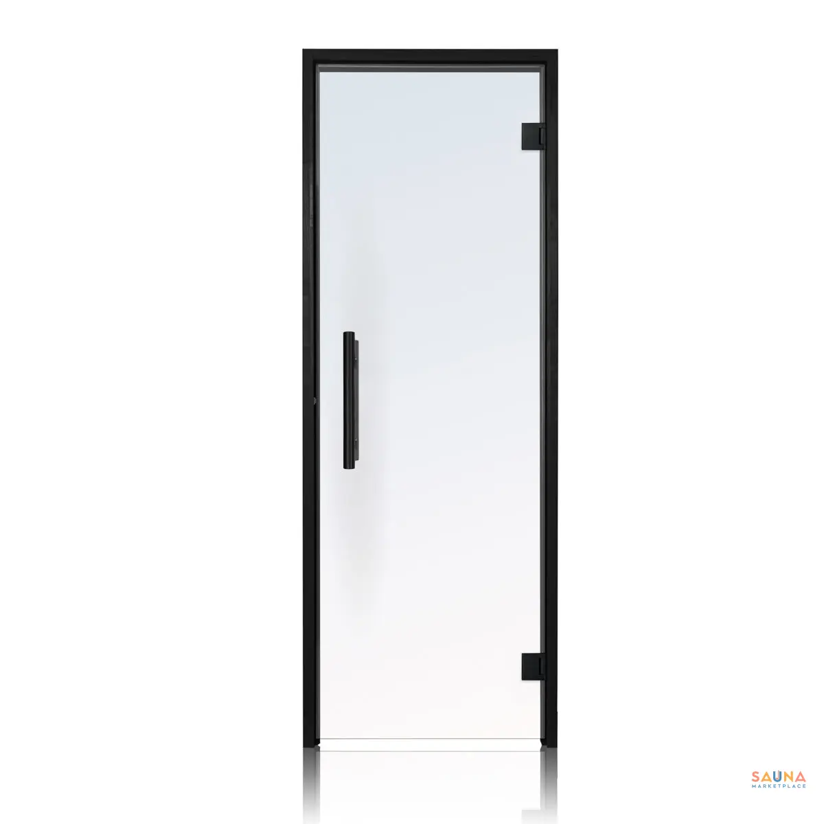 Prosaunas Black Luxury Clear Door
