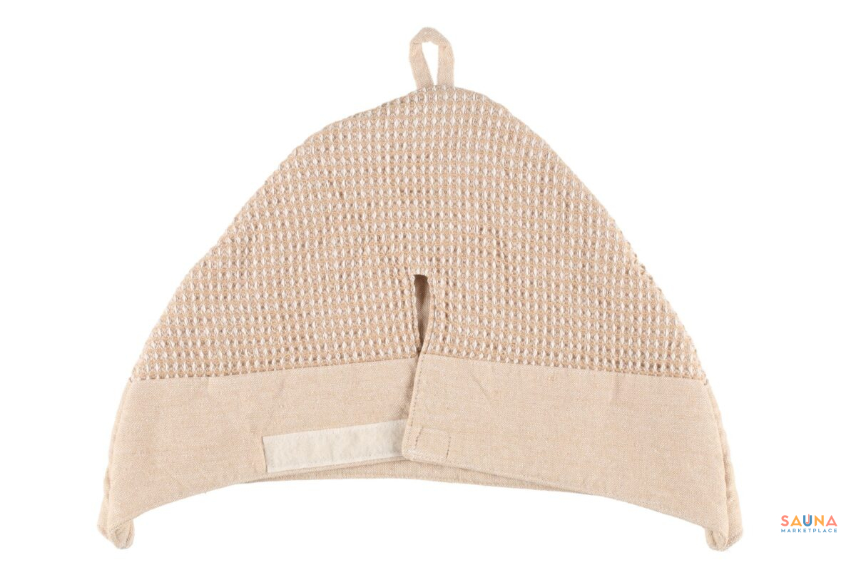 Beige Rento Kenno Sauna Hat From Finland Back