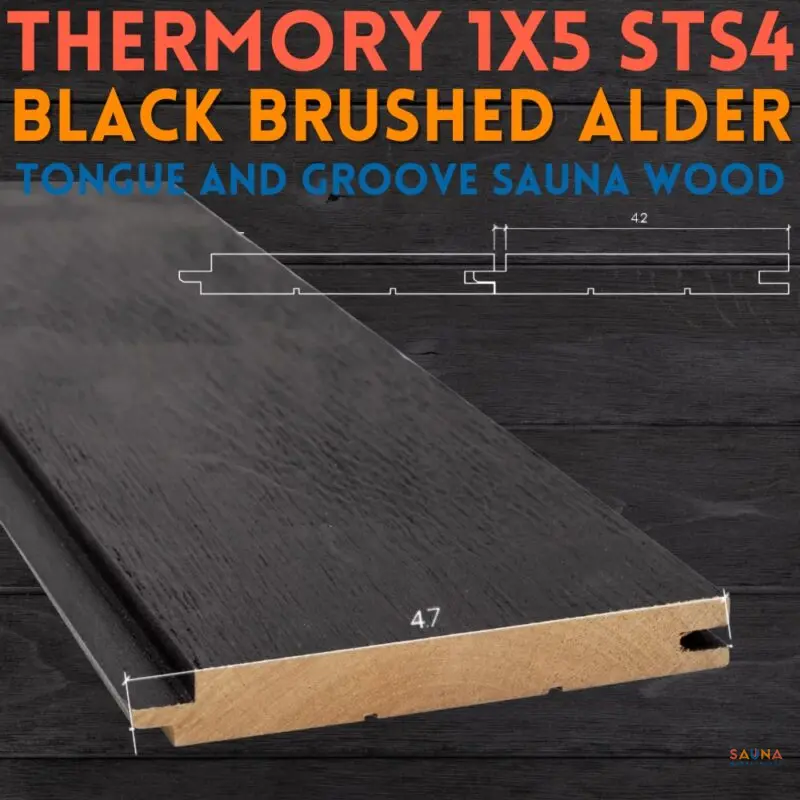 Welcome To Sauna Marketplace - Good Heat, Timeless Tradition, &Amp; Modern Wellness 9 Black Brushed Alder 1X5 Thermory Sts4 Sauna Wall And Ceiling Wood
