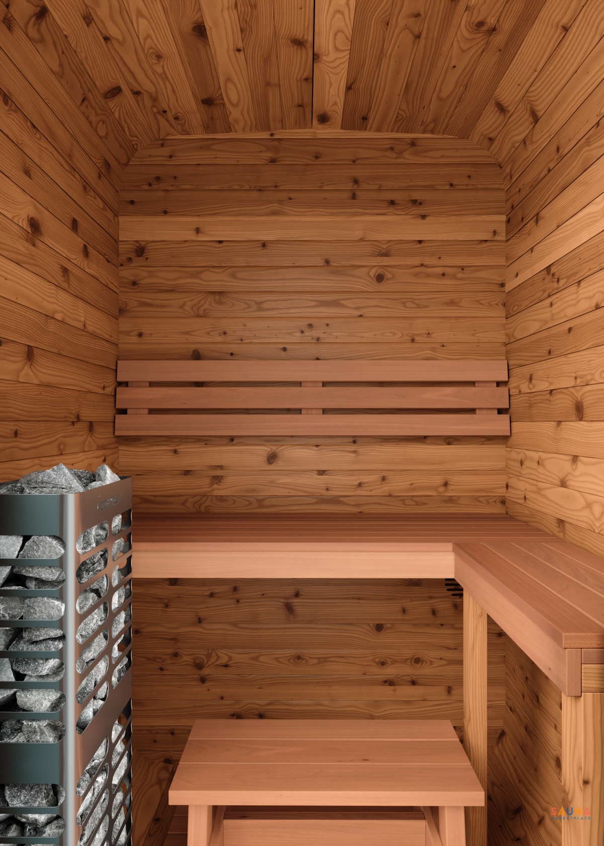 Thermory No 45 Square Mini 1 Person Outdoor Sauna Kit