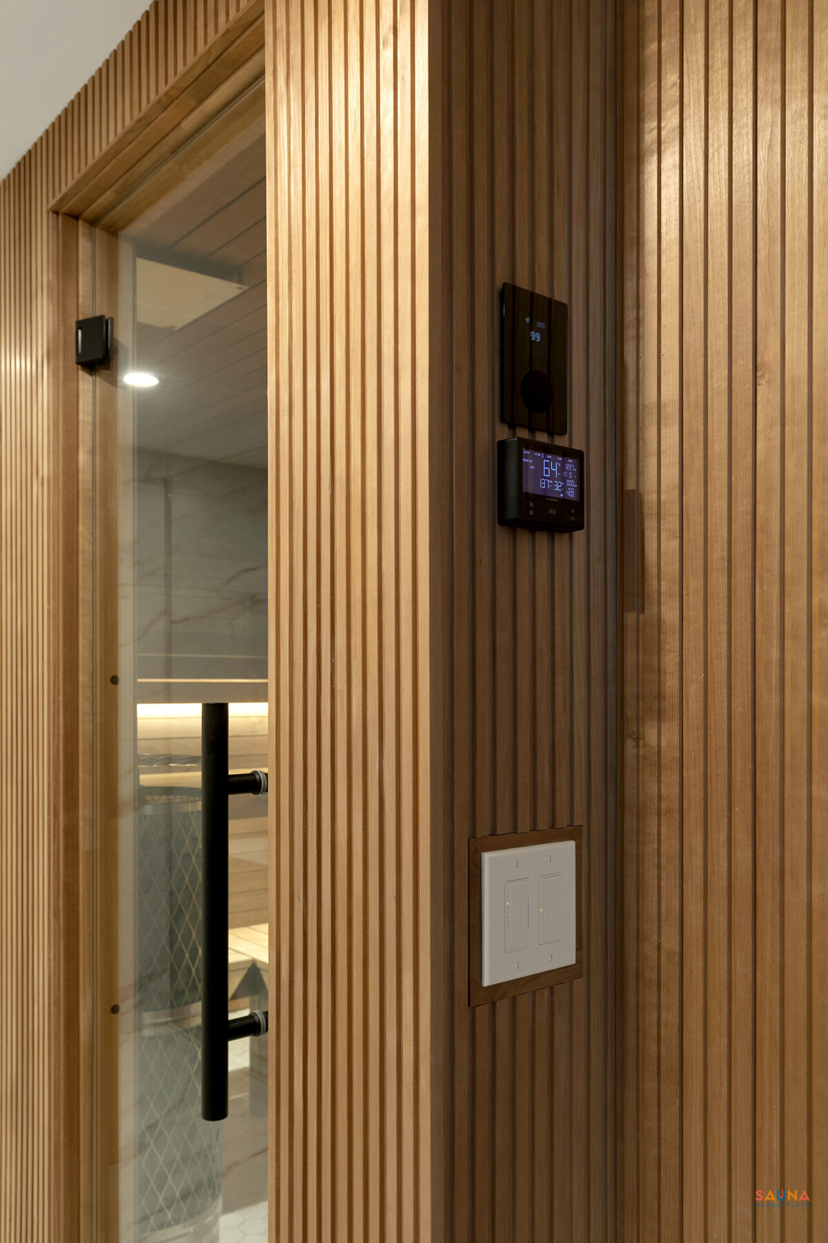 Thermory Kyte In Thermo-Aspen Sauna Wood On Sauna Marketplace With Controller