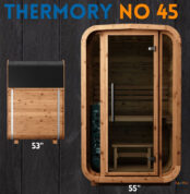 Thermory Square No 45 1 Person Outdoor Sauna Kit
