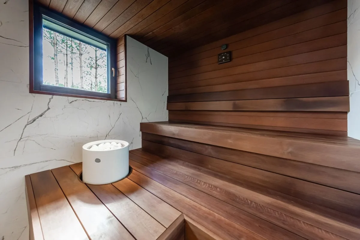 Dark Thermo Alder Sauna Thermory
