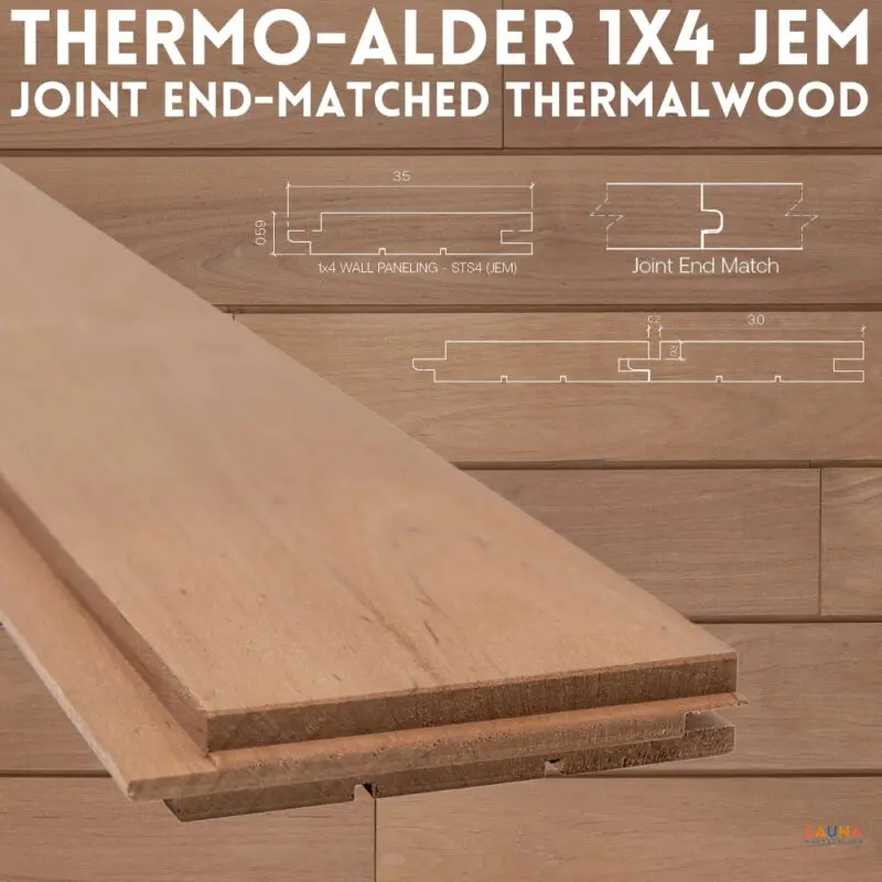 Welcome To Sauna Marketplace - Good Heat, Timeless Tradition, &Amp; Modern Wellness 8 Joint End Matched Jem 1X4 Thermo-Alder Sauna Wood