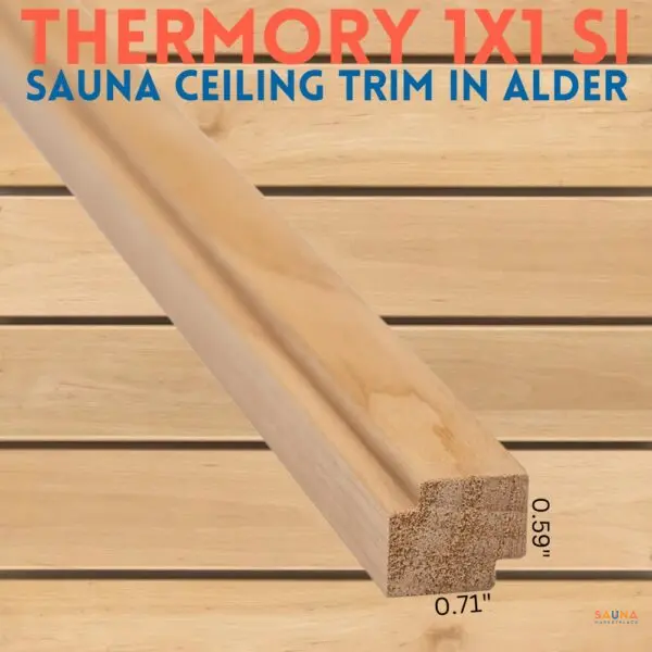 thermory alder 1x1 si ceiling to wall transition sauna trim