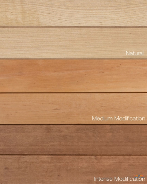 thermory alder compare different thermal modification tones
