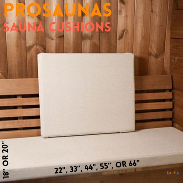 prosaunas sauna cushions