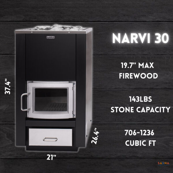 Narvi 30 Wood burning sauna stove large (1)